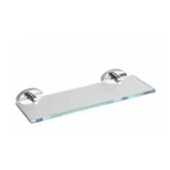 Ventis Shelf Holder with Glass - Chrome