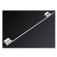 Figo Towel Rod - 600mm - Chrome Plated