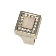 Cabinet Knob - 18mm - Antique Silver /