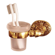 Calliope Glass Holder - Old Gold Finish