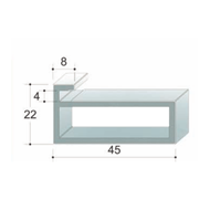 Alumix Furniture Profile - 3000mm - Whi