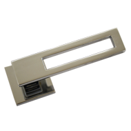 ALPHA Lever Handle on Rose with Cylinde