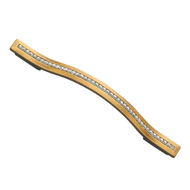 Cabinet Handle - 128mm - Crystal with A